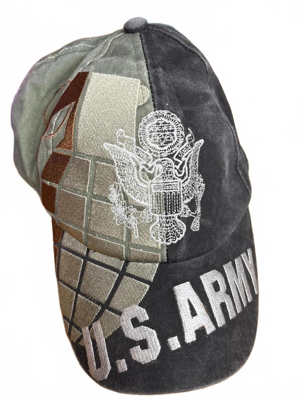 U.S. Army Embroidered Baseball Cap with American Flag